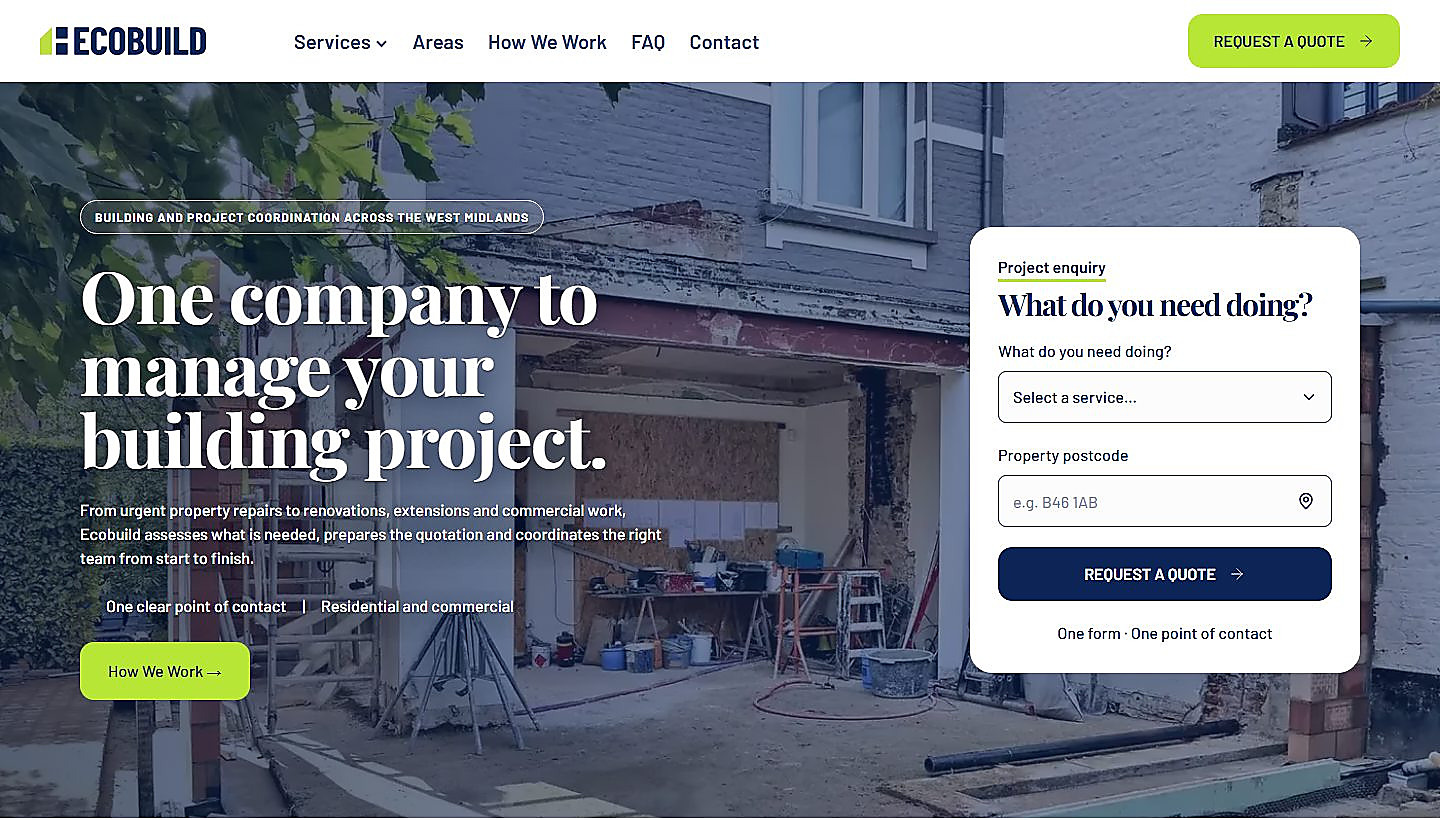 Ecobuild website showcase
